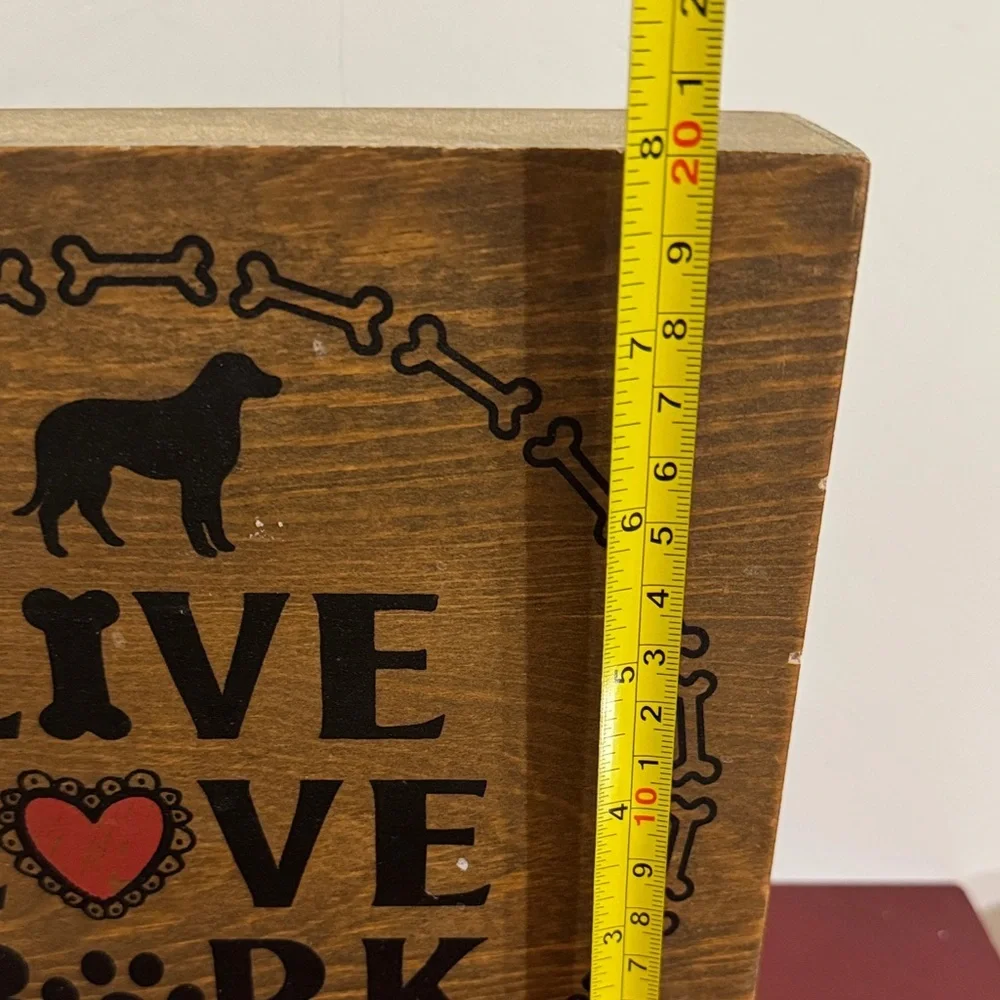 Live Love Bark Wooden Wall Decor